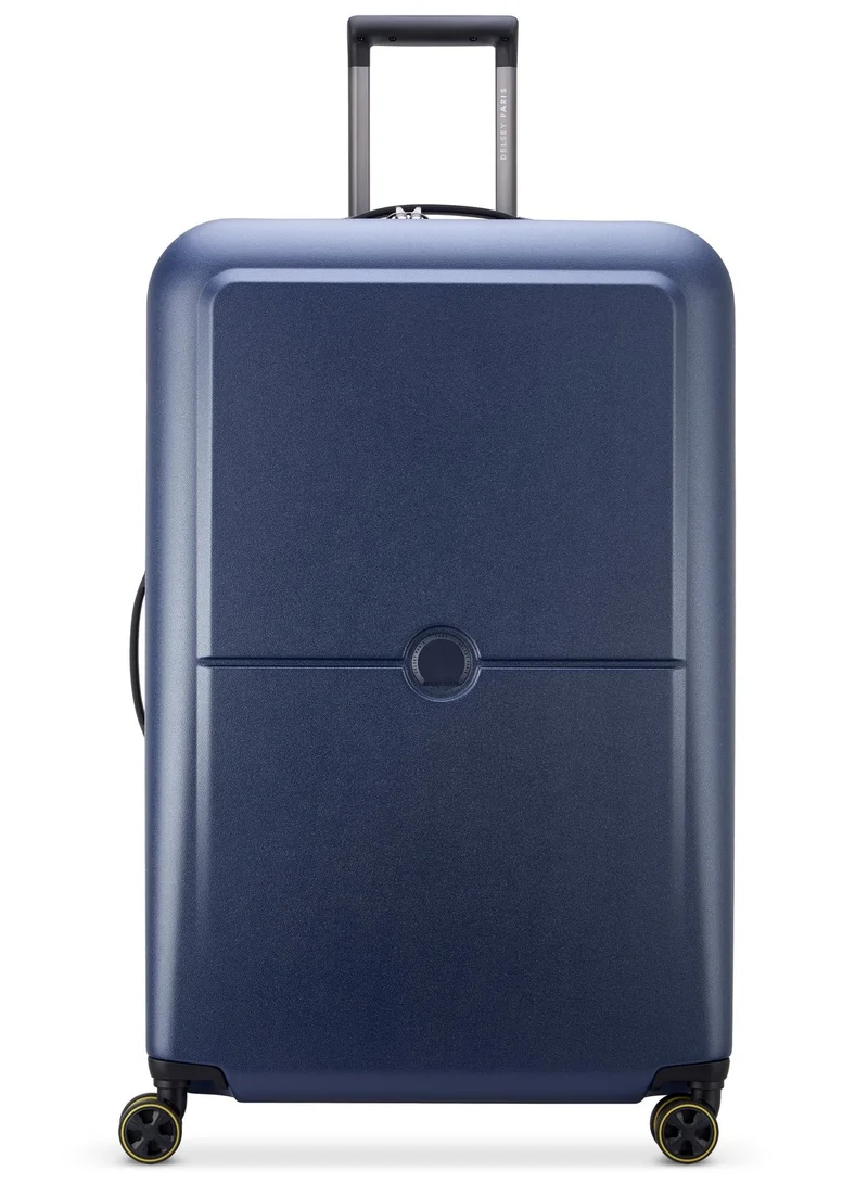 DELSEY Paris Turenne 2.0 - 82 Cm Hardcase 4-Double Wheeled Non-Expandable Luggage Trolley - Night Blue