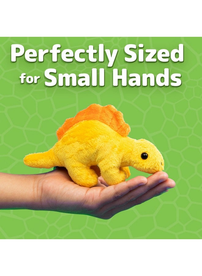Prextex 15" T-Rex Dinosaur Stuffed Animal Set W/ 4 Plush Dinosaur Toys Inside, Large Zippered Pouch For Boys & Girls, Colorful Dinosaur Plushies For Kids 3-5  - Image 4