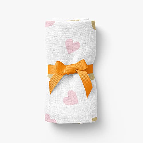 Kiddery Wash Cloth | Set of 4 | Premium 100% Cotton Muslin | Soft & Absorbent | Napkins Set | Soothing Prints for New Born Baby | Baby Shower Gifts | Set of 4 | Girls - Image 4