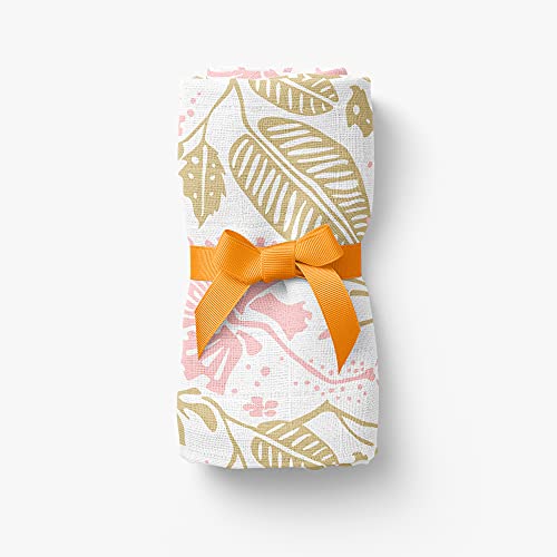 Kiddery Wash Cloth | Set of 4 | Premium 100% Cotton Muslin | Soft & Absorbent | Napkins Set | Soothing Prints for New Born Baby | Baby Shower Gifts | Set of 4 | Girls - Image 3