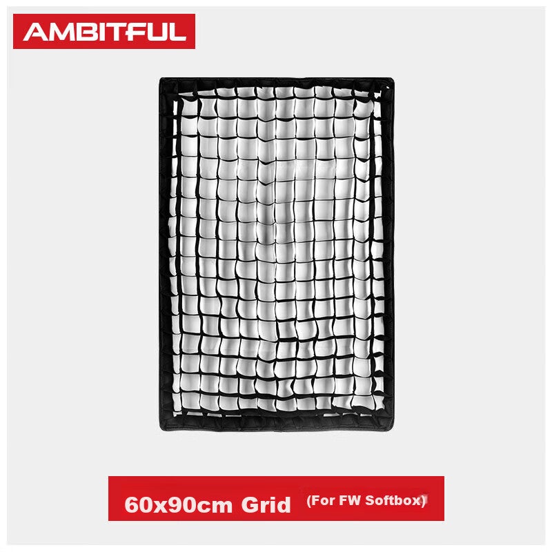 JD Jing Zao AMBITFUL 6090cm Single Grid Square Softbox, Grid Egg Basket Honeycomb Softbox, Light Control Accessory - Image 1