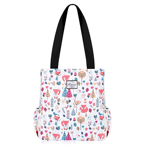 KAMO Floral Tote Bag - Waterproof Lightweight Handbags Travel Shoulder Bag for Hiking Yoga Gym Swimming Travel Beach - Image 1