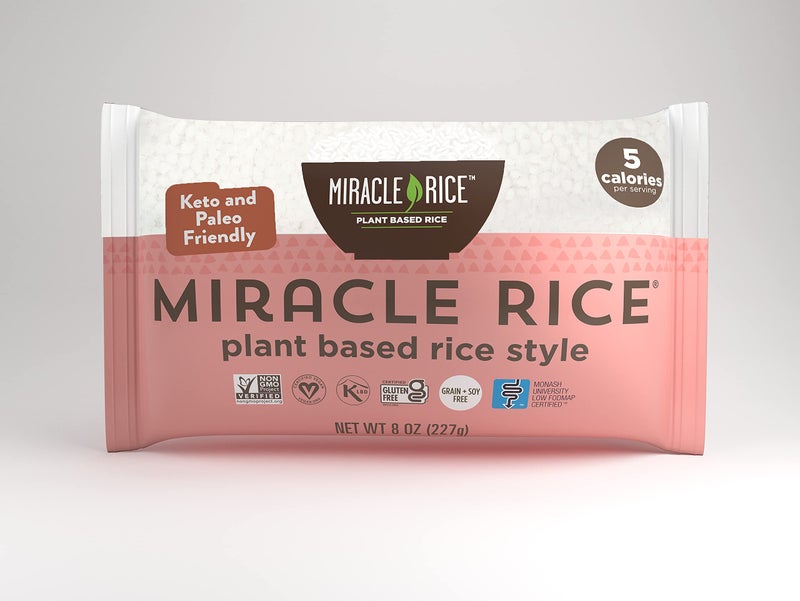 Miracle Noodle Miracle Rice, 8 Oz (Pack of 6), Plant Based Shirataki Konjac Rice, 5 Calories, 1g Net Carbs Per Serving, Keto, Gluten-Free - Image 2
