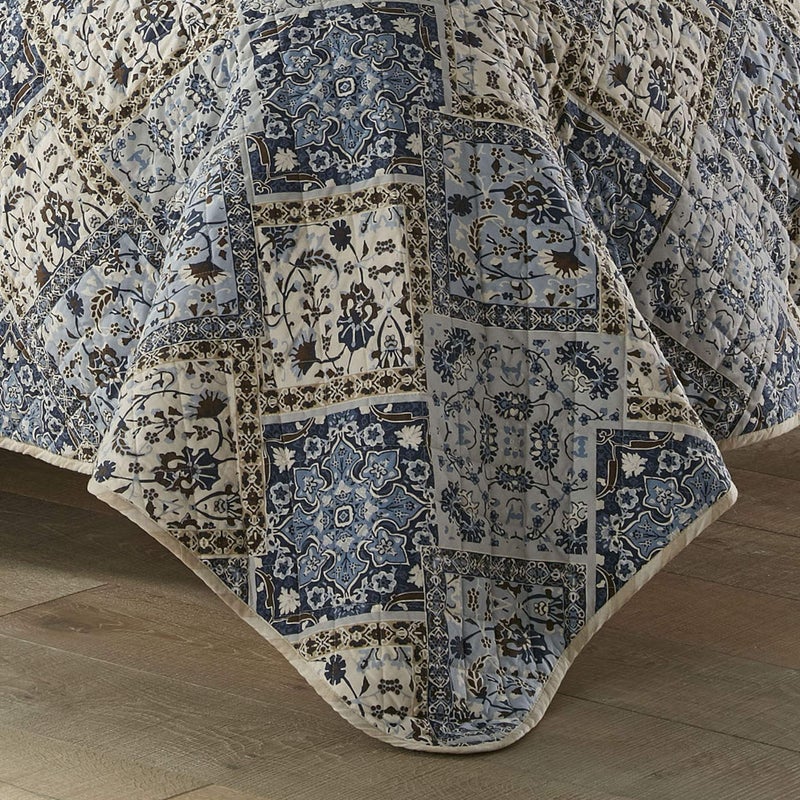 Stone Cottage - King Quilt Set, Reversible Cotton Bedding with Matching Shams, Ideal Bedding Set (Arell Blue, King) | Reversible, Matching Shams, Bedding, Ideal Bedding Set - Image 4