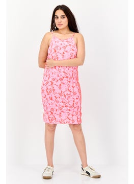 adidas Originals Women Sportswear Fit Sleeveless Outdoor Tight Dress, Pink  - Image 4