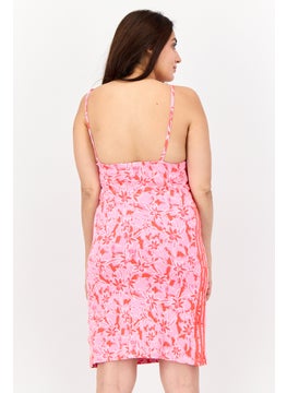 adidas Originals Women Sportswear Fit Sleeveless Outdoor Tight Dress, Pink  - Image 2