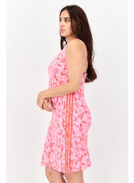 adidas Originals Women Sportswear Fit Sleeveless Outdoor Tight Dress, Pink  - Image 3