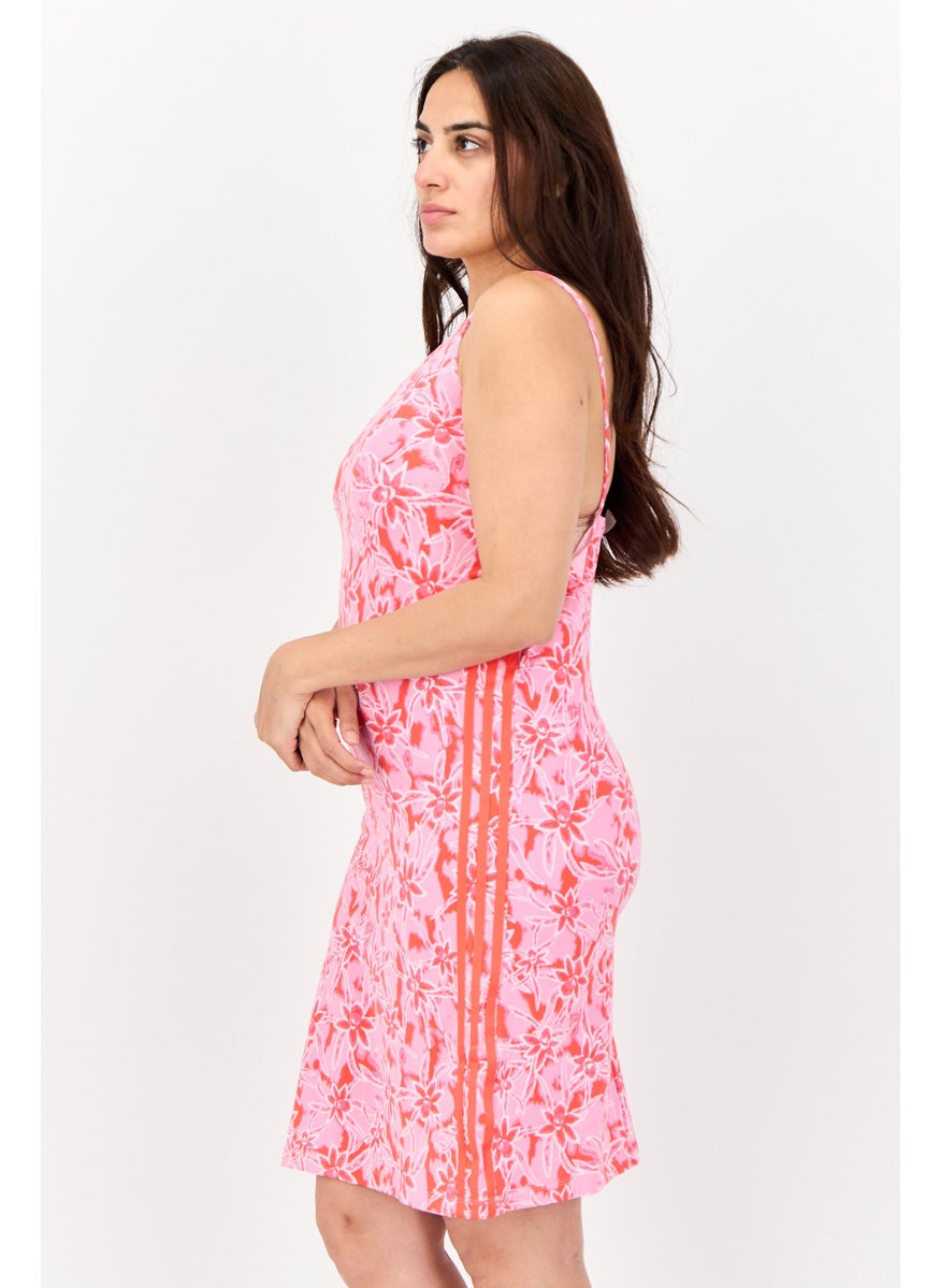adidas Originals - Women Sportswear Fit Sleeveless Outdoor Tight Dress, Pink - Image 1