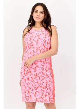 adidas Originals Women Sportswear Fit Sleeveless Outdoor Tight Dress, Pink  - Image 1
