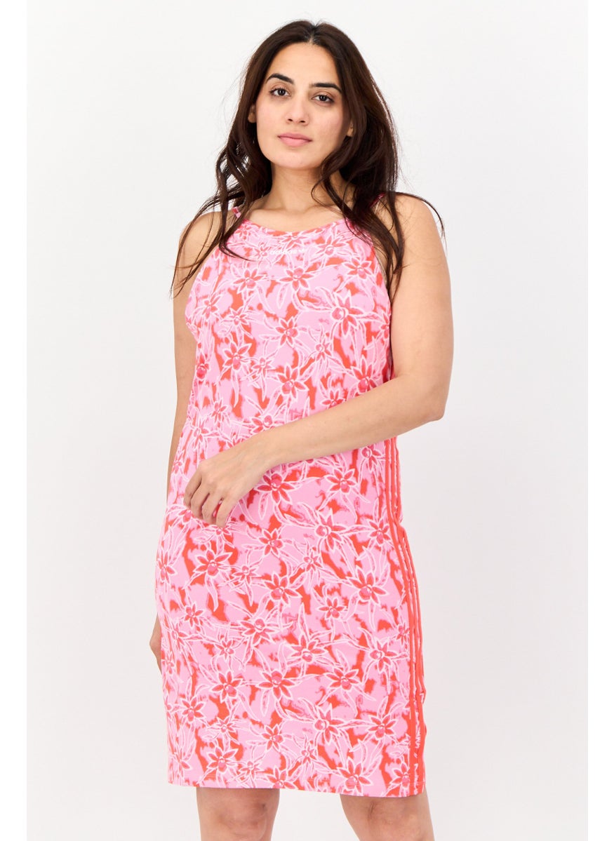 adidas Originals - Women Sportswear Fit Sleeveless Outdoor Tight Dress, Pink - Image 1