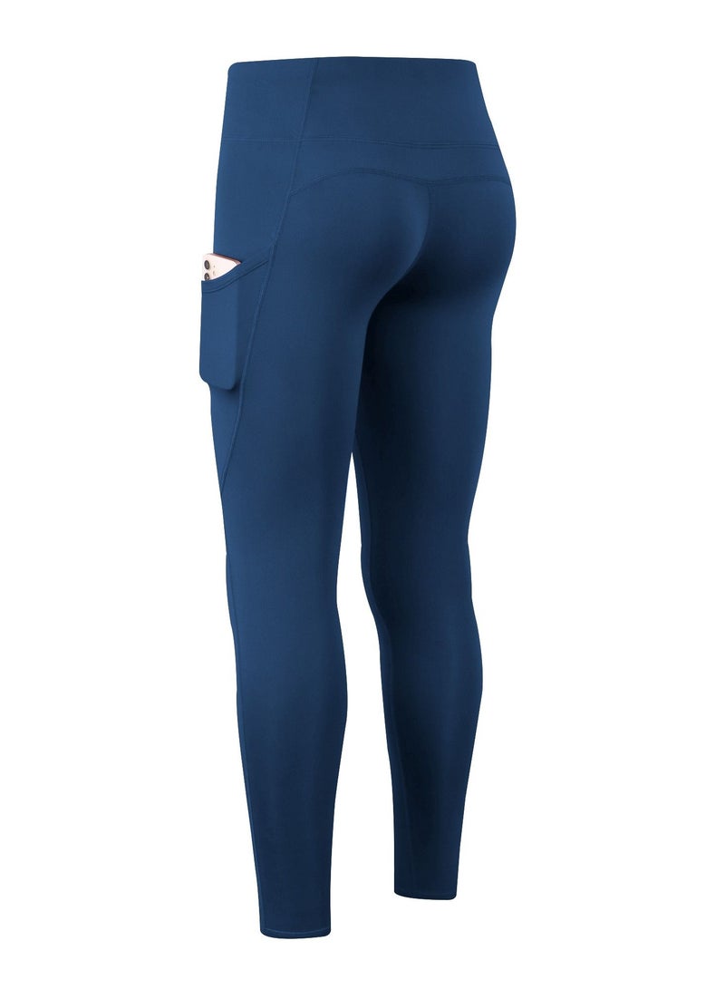 Loquat Women Quick Dry Breathable Elastic Trousers Dark Blue  - Image 2