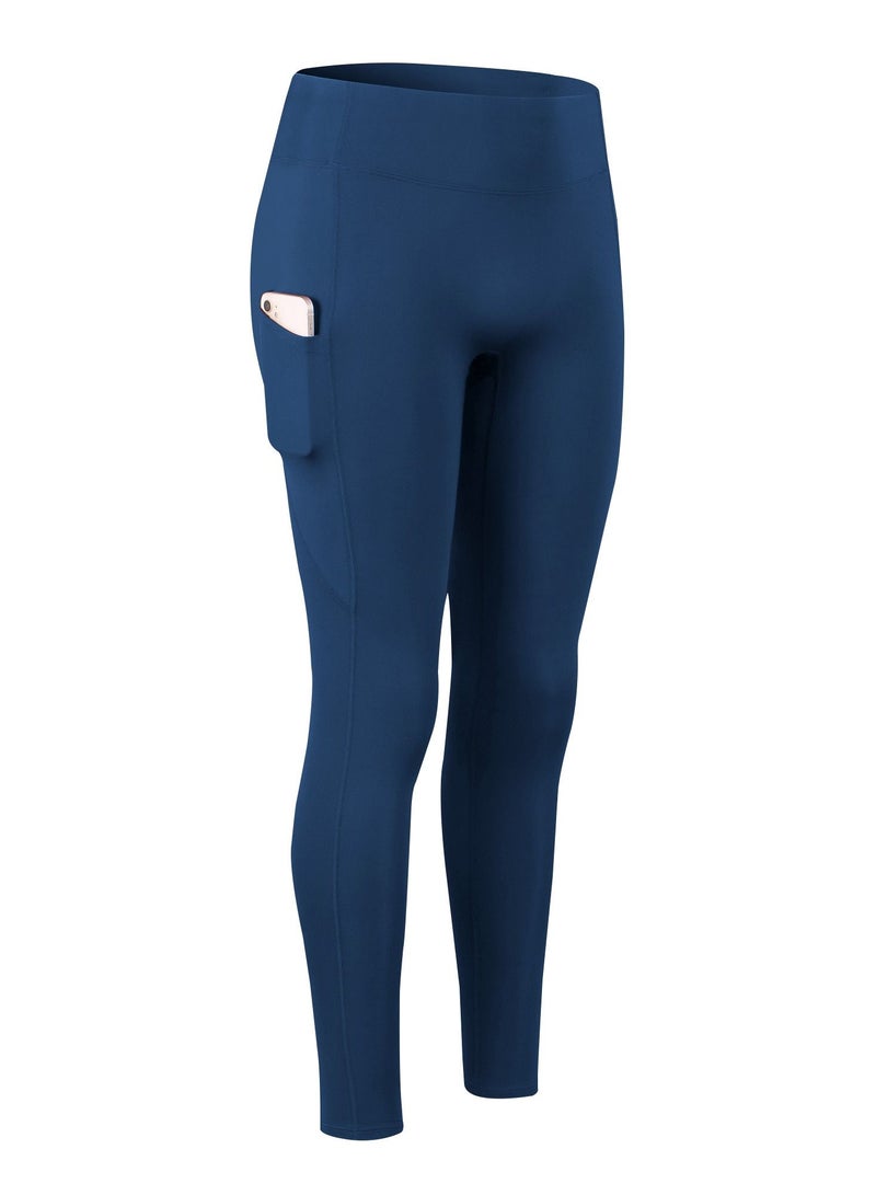 Loquat Women Quick Dry Breathable Elastic Trousers Dark Blue  - Image 1