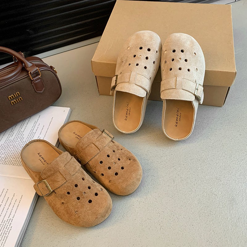 Trendy Thick-Soled Birkenstock-Style Women'S Outdoor Shoes, New Breathable Slip-On Clogs For Petite Individuals - Image 2