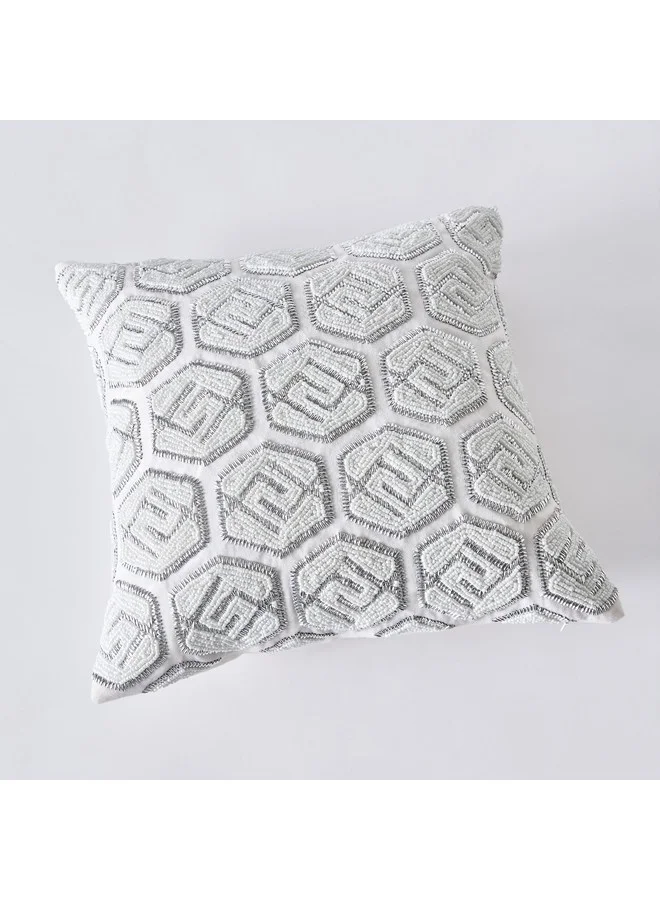 Home Box Glitz Beaded Filled Cushion 40 x 40 cm