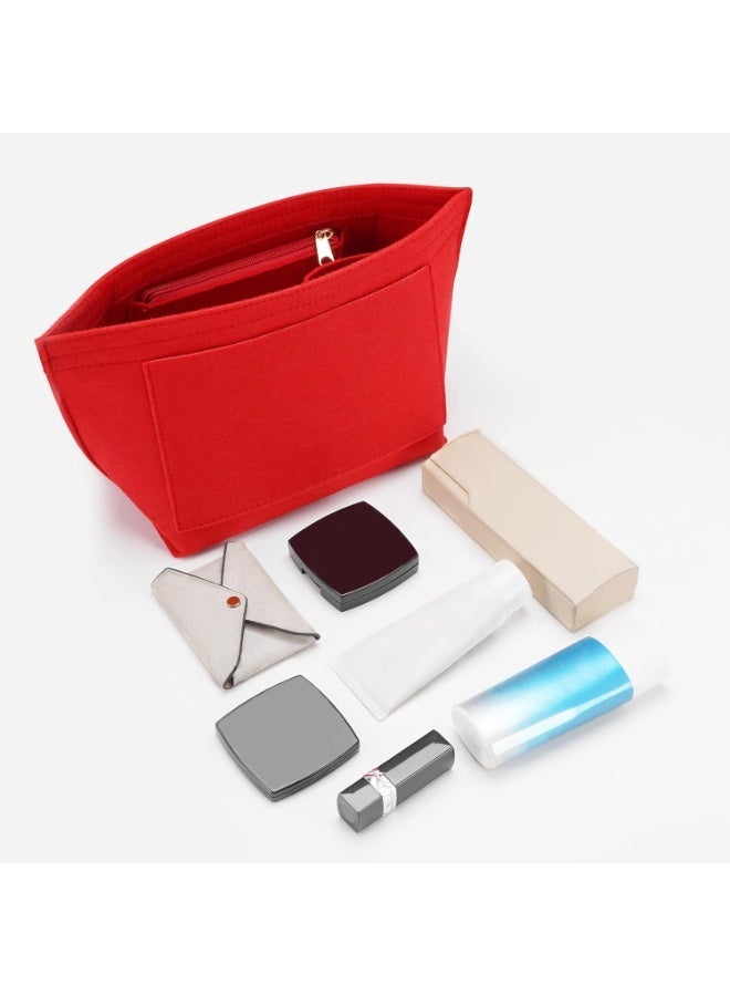 Felt Organizer Compatible with longchamp le pliage Handbag Insert (Medium, Red) - Image 2