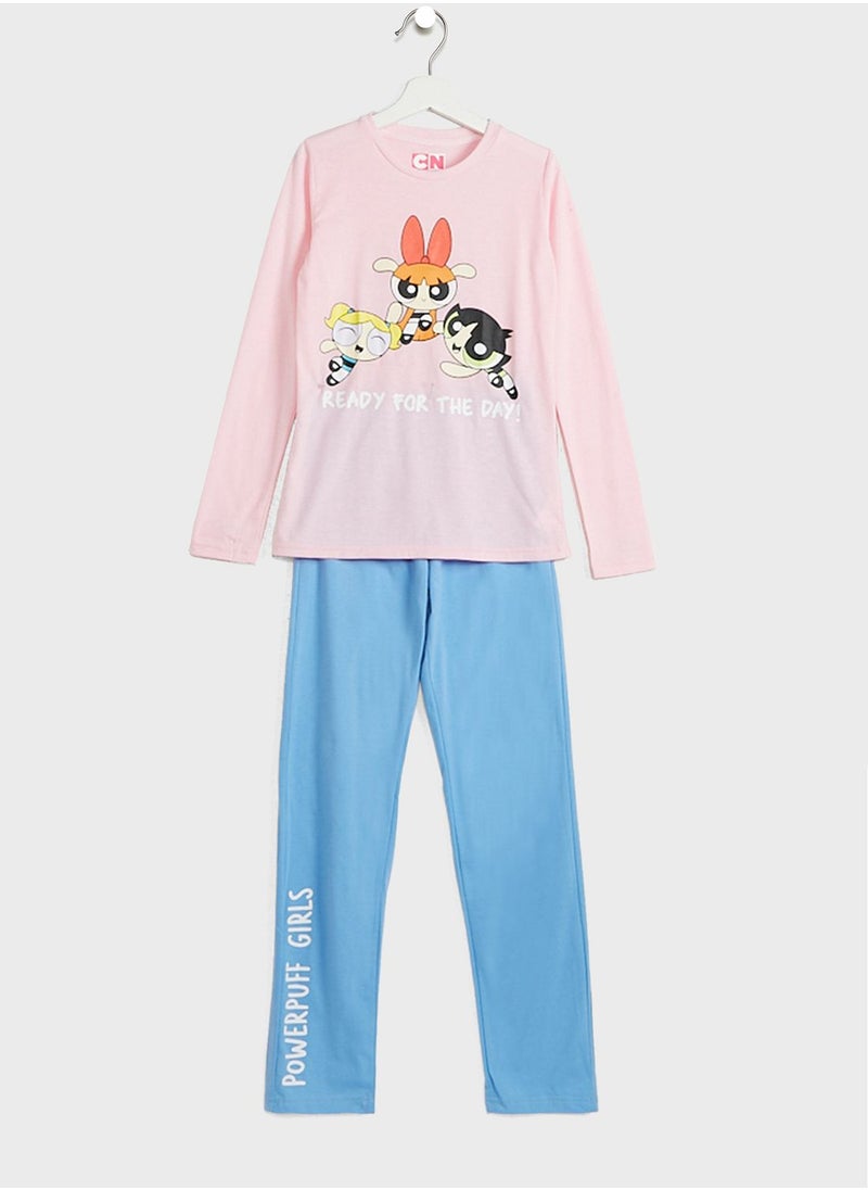 Kids Power Puff Pyjama Set - pzsku/ZA0F6B571C6F0AEF3688CZ/45/_/1721161097/8daea6b4-f458-472a-b722-58f68acebfdb