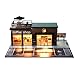 Cotymko 164 Diorama Garage Model car Garage and Display case Coffee House Diorama Display Parking lot with LED Lights and 5 Outdoor Parking Spaces for Toy car Collectors - Image 3