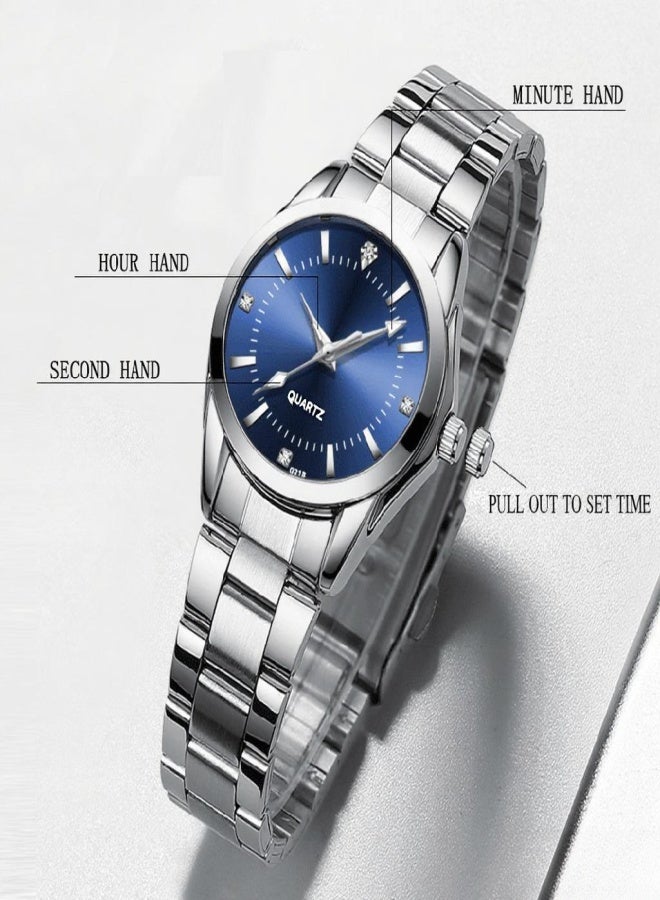 شينيكسي ساعة يد نسائية كلاسيكية كوارتز، ساعة يد أنيقة بسوار من الفولاذ الصلب، عقارب مضيئة، مقاومة للماء حتى عمق 3 أمتار، مناسبة للاستخدام اليومي والعمل. - Image 2