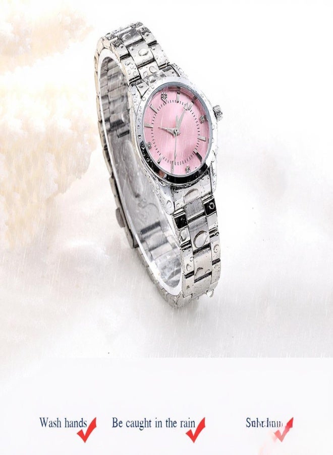 شينيكسي ساعة يد نسائية كلاسيكية كوارتز، ساعة يد أنيقة بسوار من الفولاذ الصلب، عقارب مضيئة، مقاومة للماء حتى عمق 3 أمتار، مناسبة للاستخدام اليومي والعمل. - Image 3