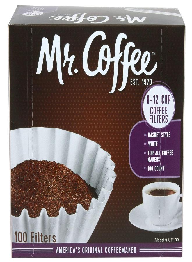 Mr. coffee مرشح قهوة مستر كوفي 8-12 كوب، علبة، متنوعة، 100 قطعة - Image 1
