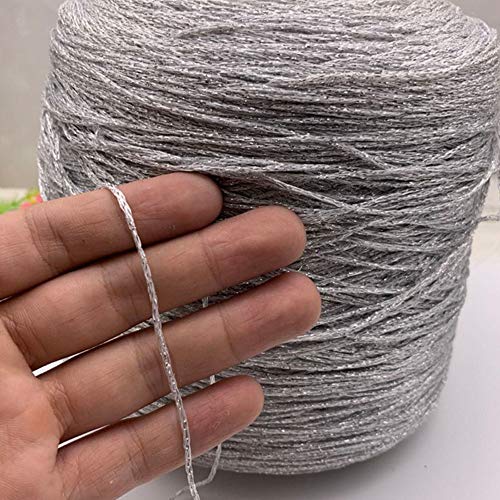 Clisil 50g Silver & Gold Lurex Glitter Yarn - Metallic Crochet Thread for DIY Art, Bags, Accessories, Sweaters, Scarves, Home & Wedding Decorations - Image 3