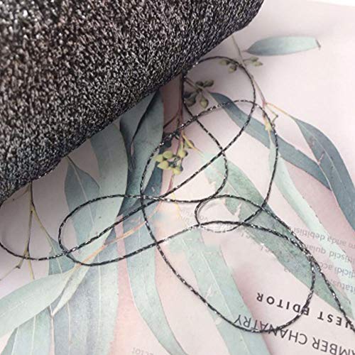 Clisil 50g Silver & Gold Lurex Glitter Yarn - Metallic Crochet Thread for DIY Art, Bags, Accessories, Sweaters, Scarves, Home & Wedding Decorations - Image 2