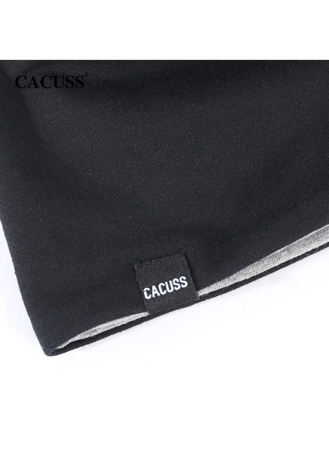 CACUSS Cacuss Hat For Men And Women, Autumn And Winter Thin Cotton Balaclava, Postpartum Maternity Hat, Warm Air Conditioning Hat, Black Medium  - Image 3