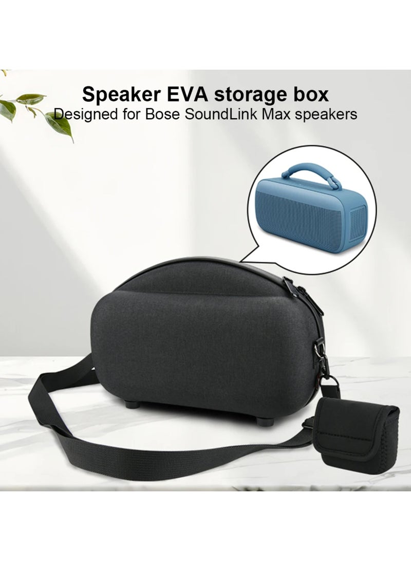 Portable Travel Case with Shoulder Strap Carrying Case Storage Bag for Bose SoundLink Max Portable Speaker - Image 3