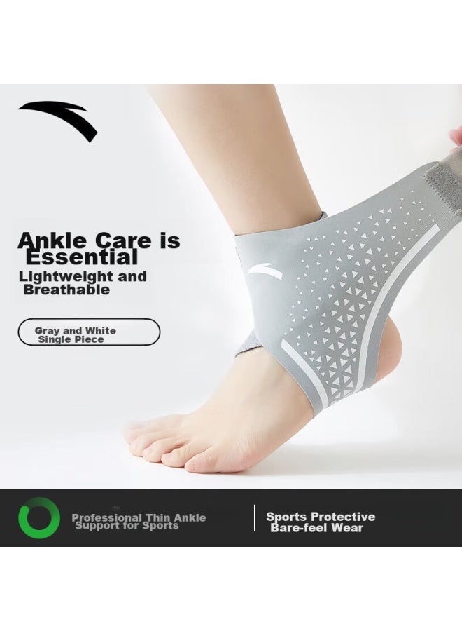 ANTA Anta Ankle Brace, Sports Anti-sprain, Foot And Ankle Protector, Ultra-thin, For Men And Women, Basketball, Running, Joint Stabilizer, Gray And White  - Image 1