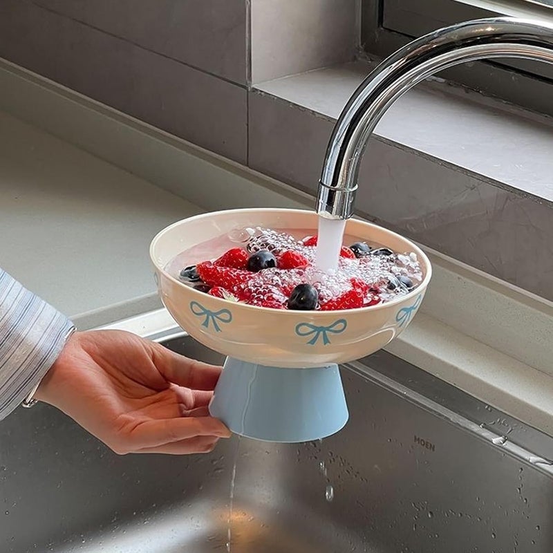 Fruit Nut Serving Bowl Kitchen Countertops Decors Sturdy User Friendly Materials Easy Design Stable Coffee Table Dessert Plate - Image 2