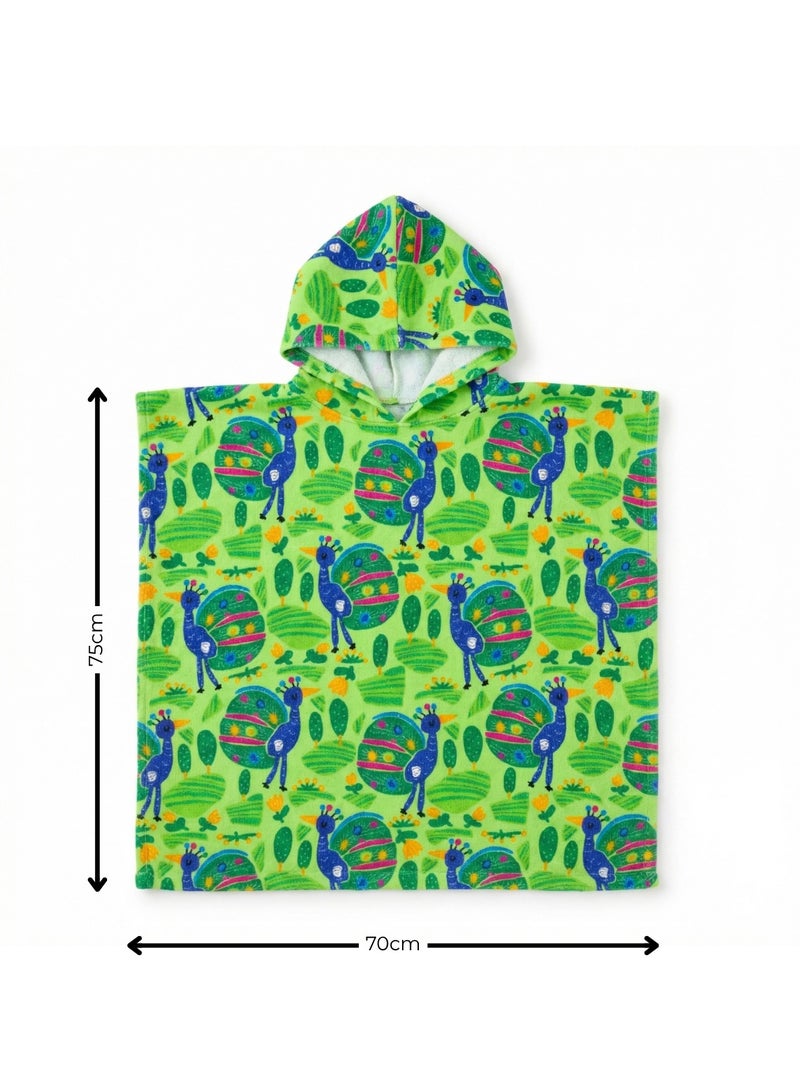 Pearl Coast International Kids Poncho Towel Hooded Pack of 2 – Quick Dry Microfiber Beach Changing Robe for Boys & Girls, Soft Absorbent Swim Cover Up - Image 5