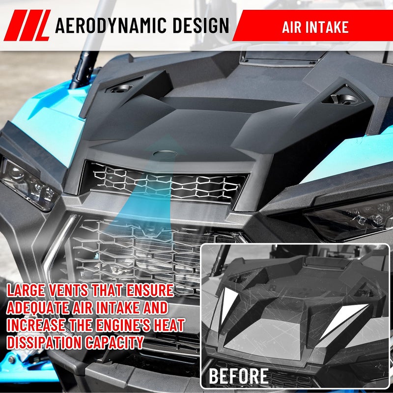 SAUTVS Turbo Hood Scoop Air Intake Kit for Polaris RZR XP 1000/4 1000 RZR XP Turbo S 2019-2023 (Replace #5454429-632) - Image 2