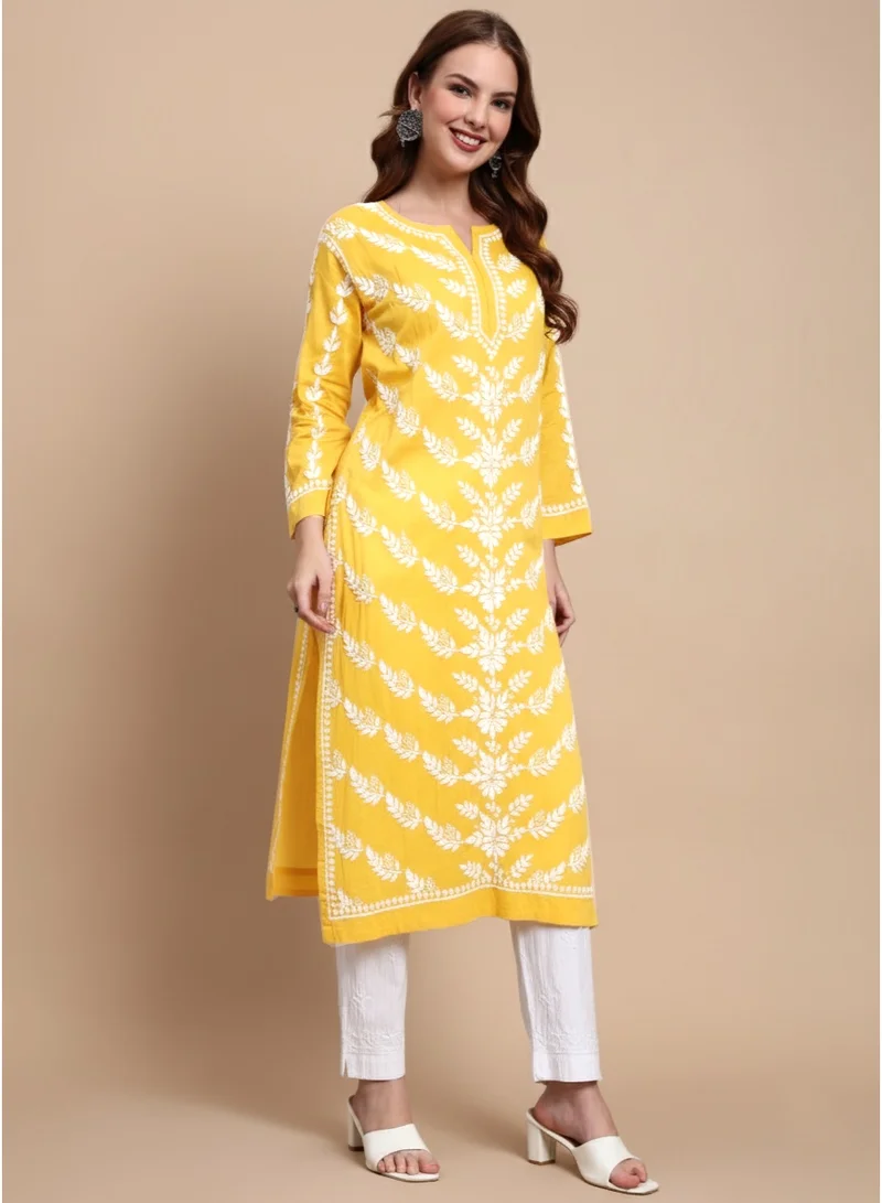 الايا كورتي نسائي مطرز يدوياً شكنكاري من القطن - AL3757