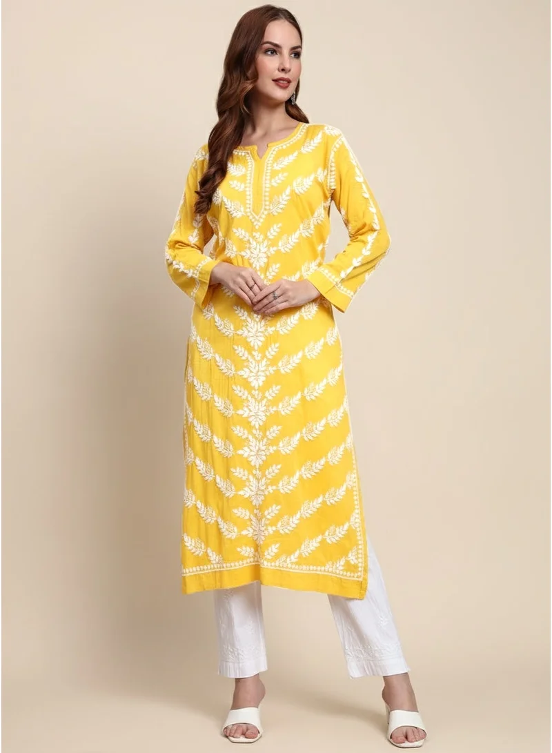 الايا كرتة قطن مطرزة يدوياً بشيكانكاري للسيدات