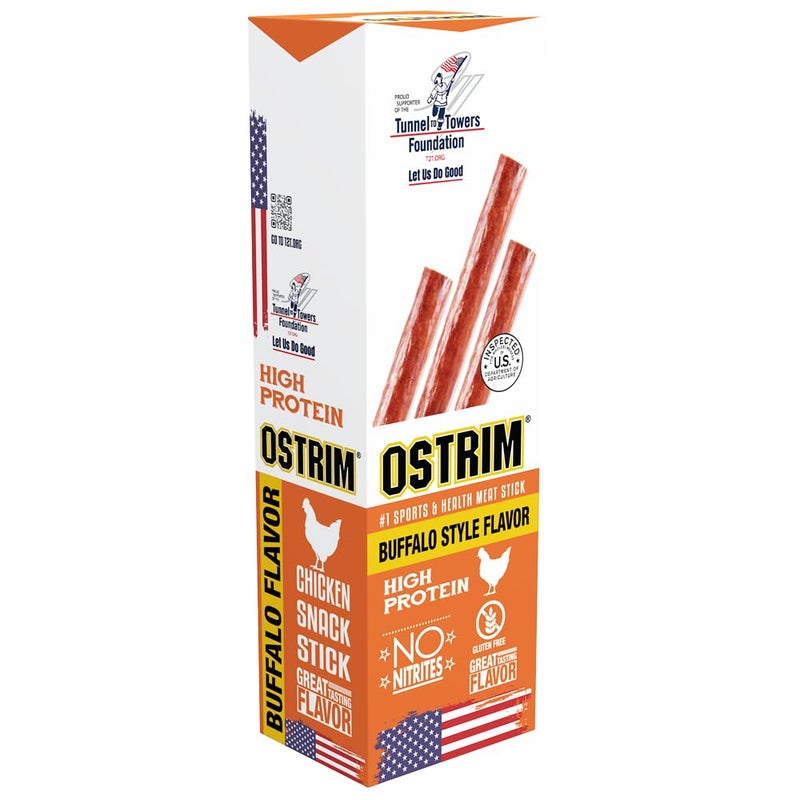 Ostrim Chicken Jerky Snack SticksBuffalo Wing Flavor 15 oz Pack of 10 - Image 3