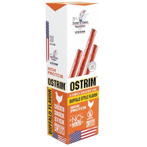 Ostrim Chicken Jerky Snack SticksBuffalo Wing Flavor 15 oz Pack of 10 - Image 1