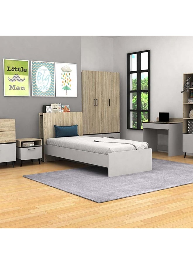 DANUBE HOME Fusion 3 Drawer Kids Dresser Drawers, Dressers Organizer For Bed Room Living Room Kids Room Nursery Hallway - Sonoma Oak & Light Grey  - Image 2