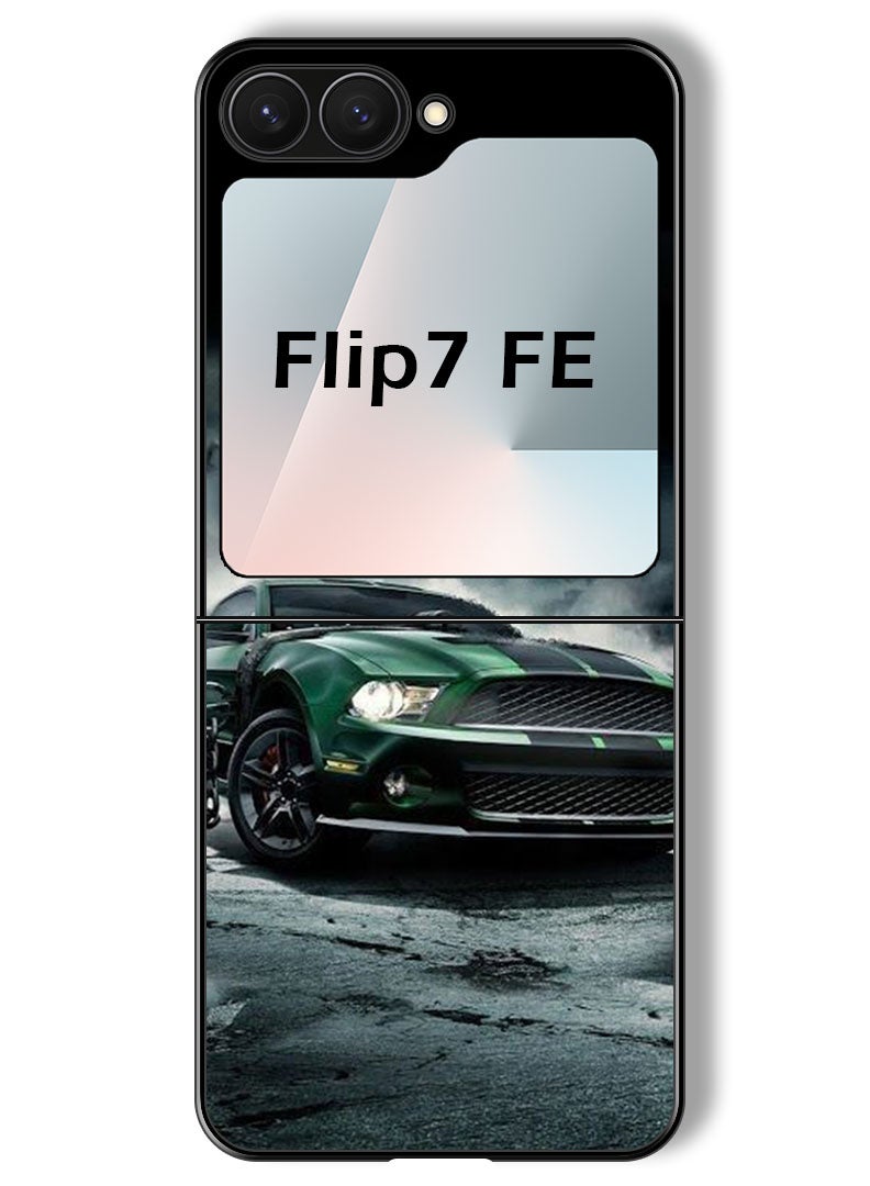 Theodor Case Compatible with Samsung Galaxy Z Flip 7 FE 6.7 Inch Protection Shockproof Bumper Cover Car (10) - Image 1