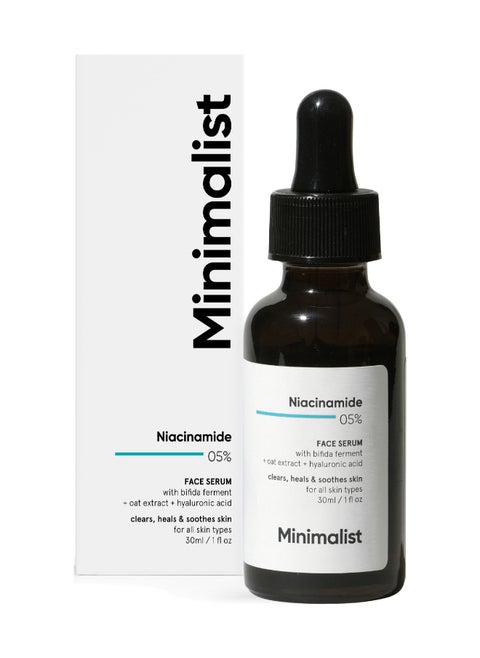 Niacinamide 5% Face Serum with Vit B3 And Hyaluronic Acid for Clear Glowing Skin | Helps Reduce Dullness And Sun Damage | Repairs Skin Barrier