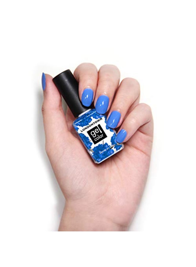 LONDONTOWN UVLED Gel Nail Polish Long Lasting Chip Resistant High Shine Color Glossy Azure Blue Poolside Dreams 12ml40fl oz - Image 3