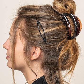 minkissy 10pcs Metal Hair Claw Clips 6cm Black Snap Hair Clips Metal Hair Clips Nonslip Snap Hair Clips Hair Accessories for Women Girls Kids - Image 4