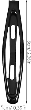 minkissy 10pcs Metal Hair Claw Clips 6cm Black Snap Hair Clips Metal Hair Clips Nonslip Snap Hair Clips Hair Accessories for Women Girls Kids - Image 2