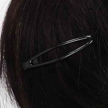 minkissy 10pcs Metal Hair Claw Clips 6cm Black Snap Hair Clips Metal Hair Clips Nonslip Snap Hair Clips Hair Accessories for Women Girls Kids - Image 5