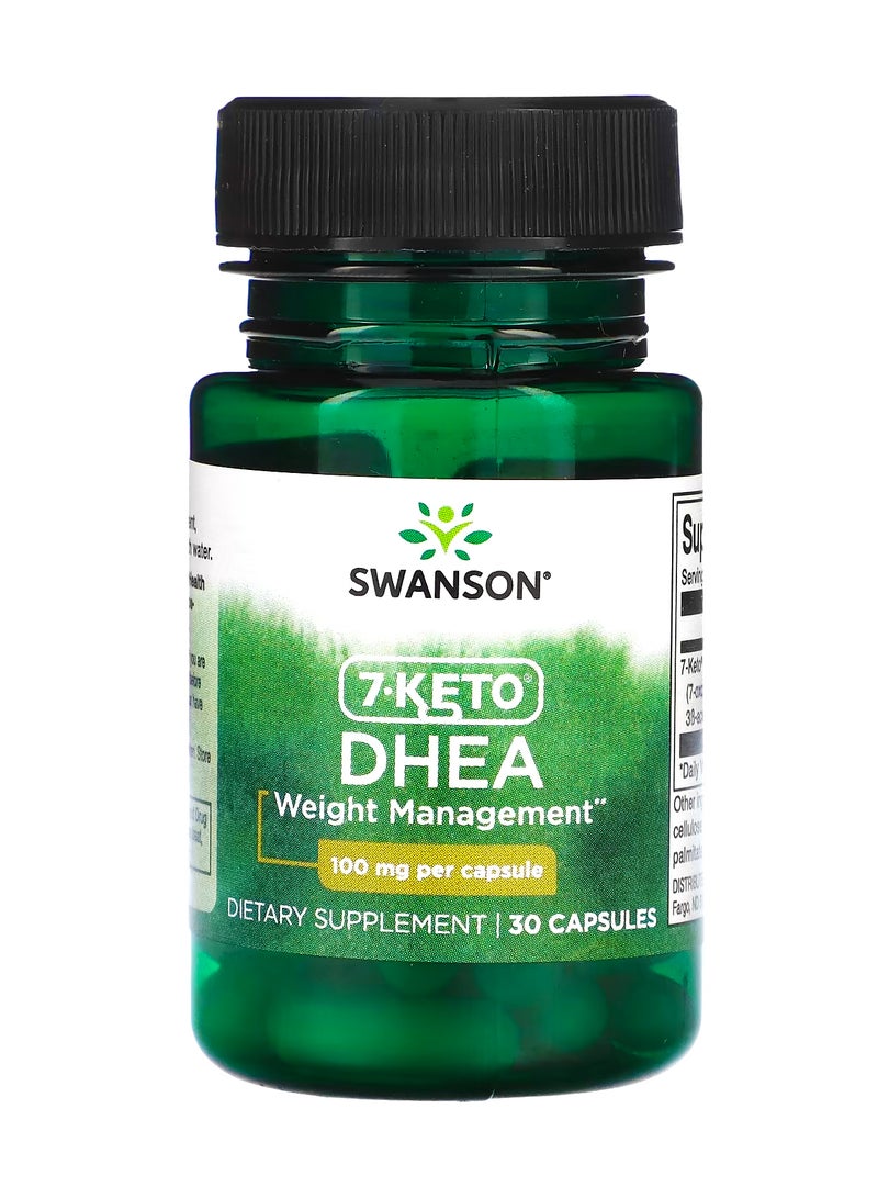 سوانسون 7-كيتو ديهيدرو إيبي أندروستيرون ، 100 ملجم ، 30 كبسولة
