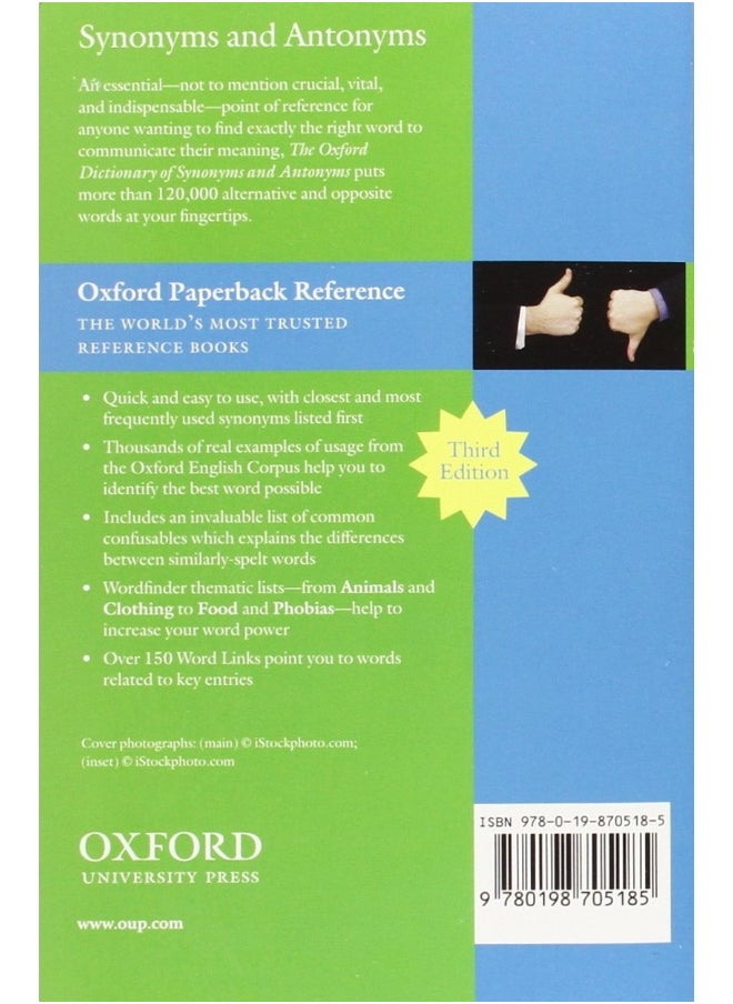 Oxford Dictionary Synonyms & Antonyms 3rd Edition  - Image 2
