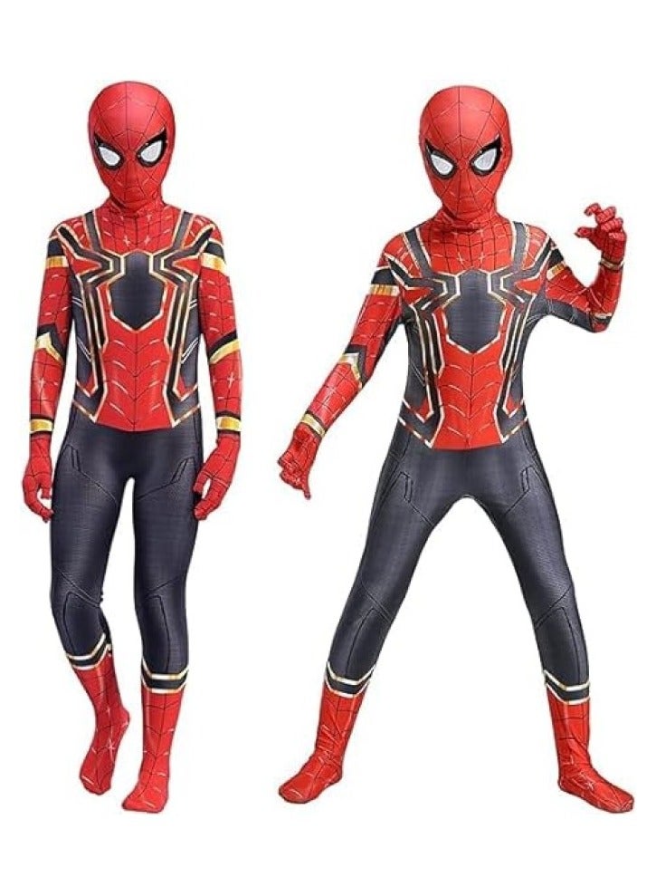 RATSAW Spider Man Costume Cosplay Set 3D Style Superhero Role-playing Full Bodysuit Kids Spiderman Dress Up Spandex Jumpsuit Compatible for Spiderman COS Performing for Children - Image 4