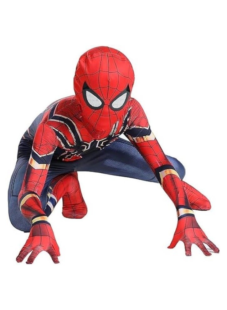 RATSAW Spider Man Costume Cosplay Set 3D Style Superhero Role-playing Full Bodysuit Kids Spiderman Dress Up Spandex Jumpsuit Compatible for Spiderman COS Performing for Children - Image 2