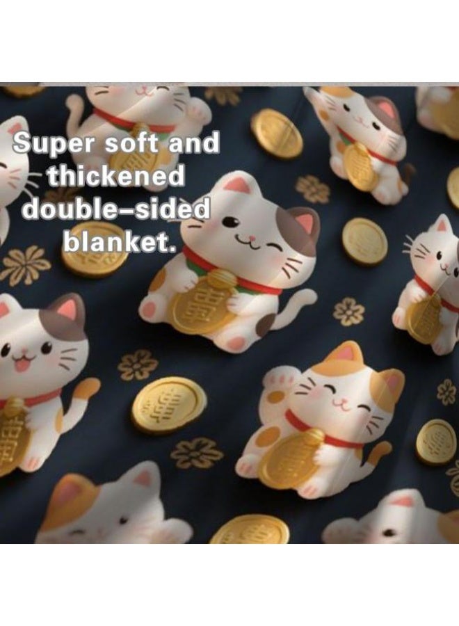 عام بطانية رقيقة من الفانيلا الكرتونية للأطفال والرضع (دافئة ومريحة، ومناسبة للنوم والألعاب) 70 سم * 100 سم - Image 3