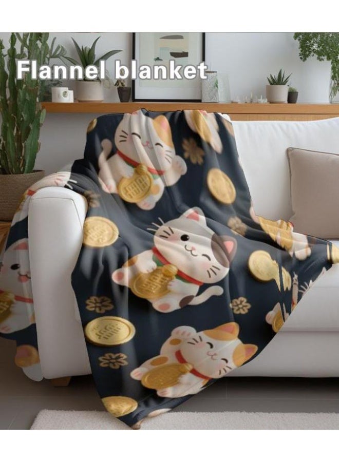 عام بطانية رقيقة من الفانيلا الكرتونية للأطفال والرضع (دافئة ومريحة، ومناسبة للنوم والألعاب) 70 سم * 100 سم - Image 5