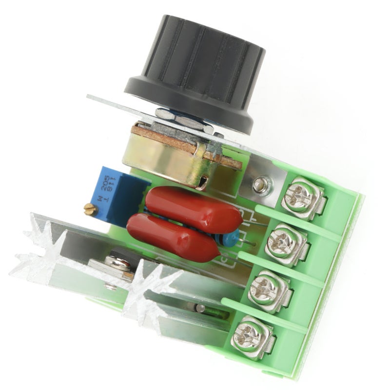 St AC Voltage Regulator: 220V AC 50-220V Range 25A 2000W - High-Temp High-Voltage Resistant Motor Speed Controller for AC Motor Speed AC Light Heating Wire Temperature Control - Image 4